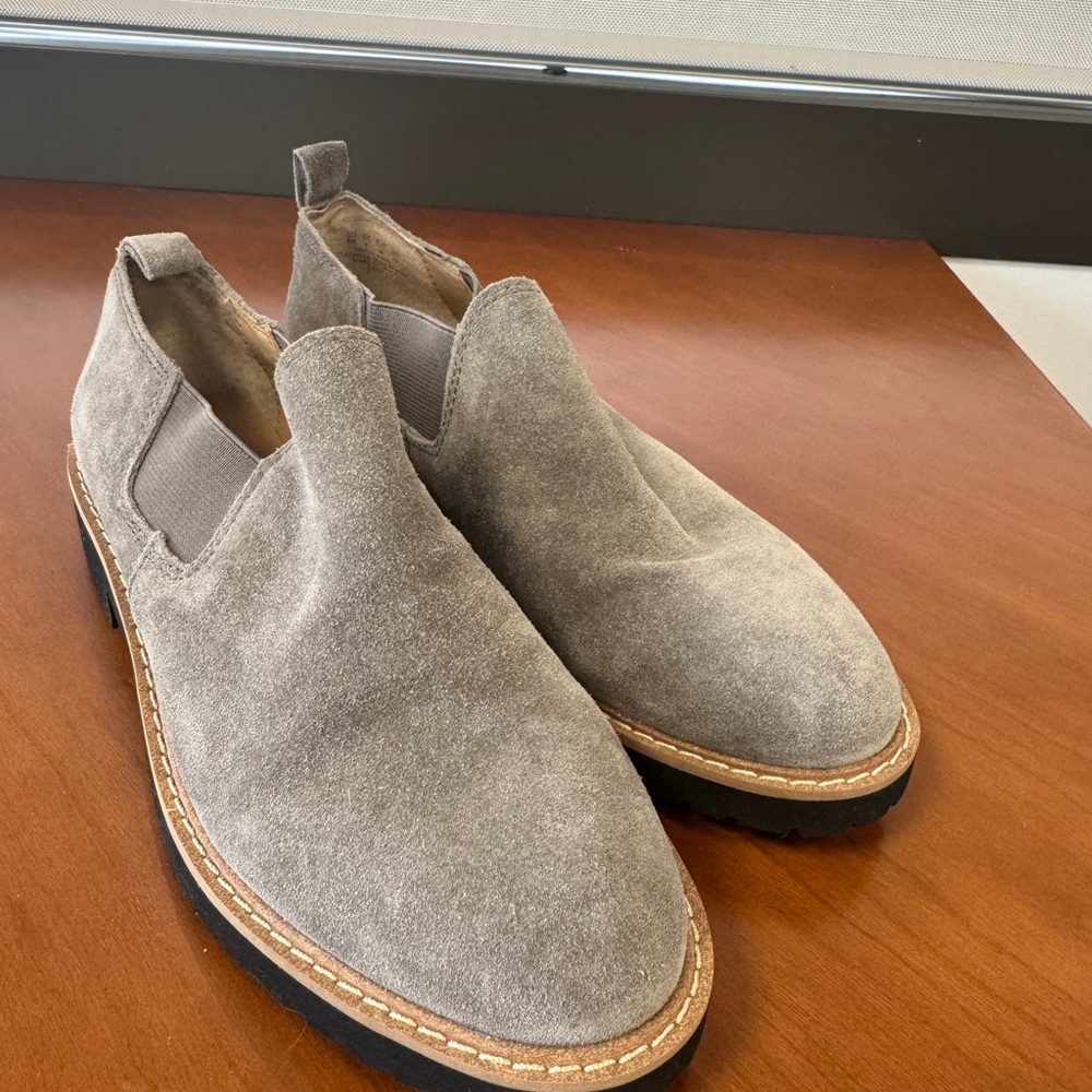 Franco Sarto Women’s Suede Slip-On Shoes - Gray (NWOT)